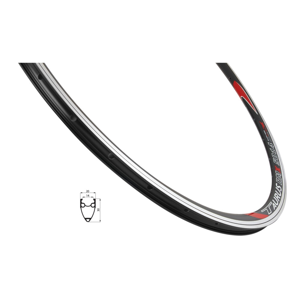 ráfek REMERX TAURUS 622x14 36děr, černý