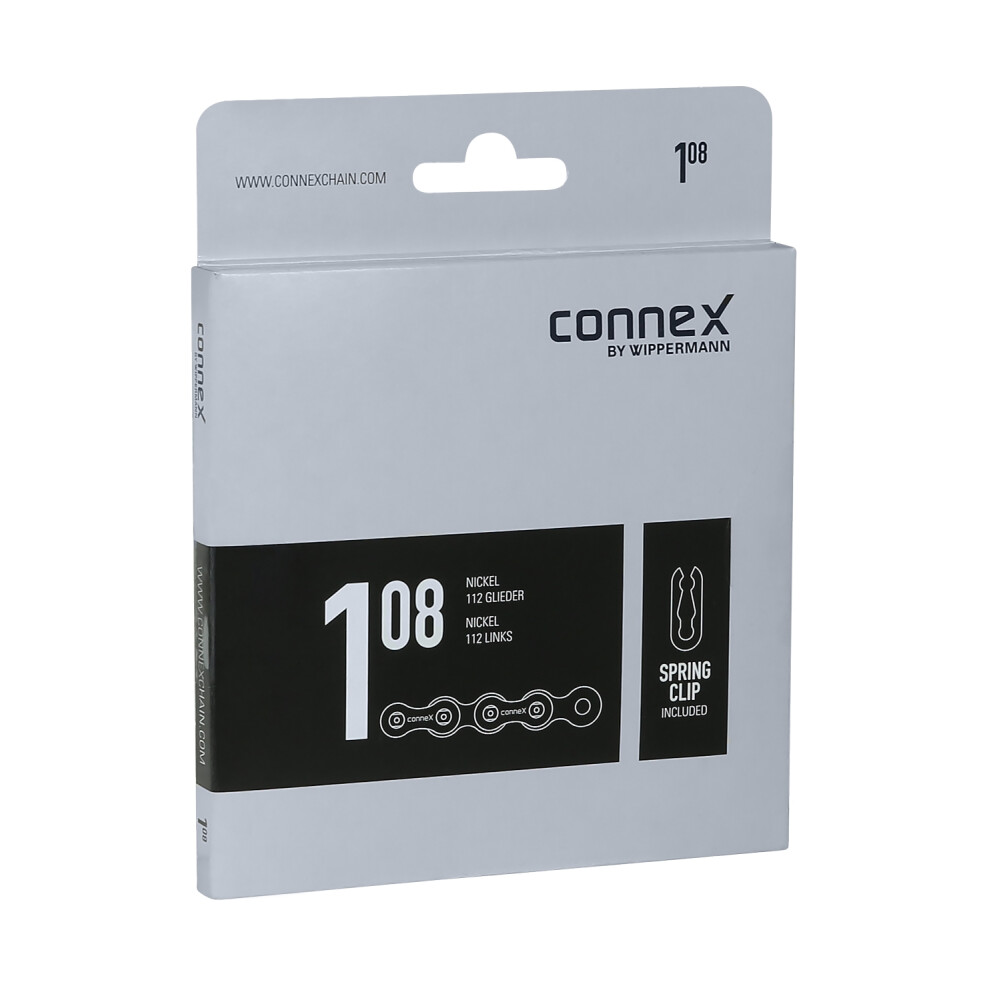 řetěz CONNEX 108 pro single speed, stříbrný