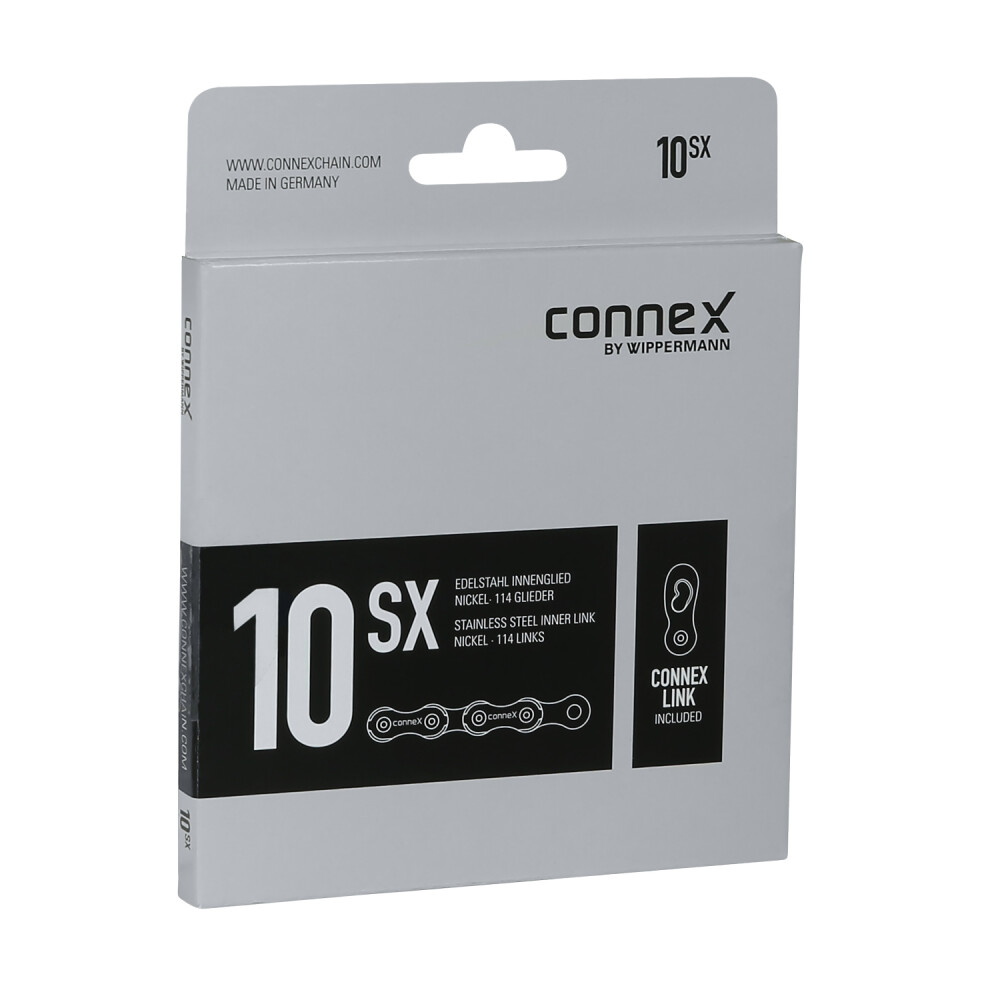 řetěz CONNEX 10sX pro 10-kolo, stříbrný