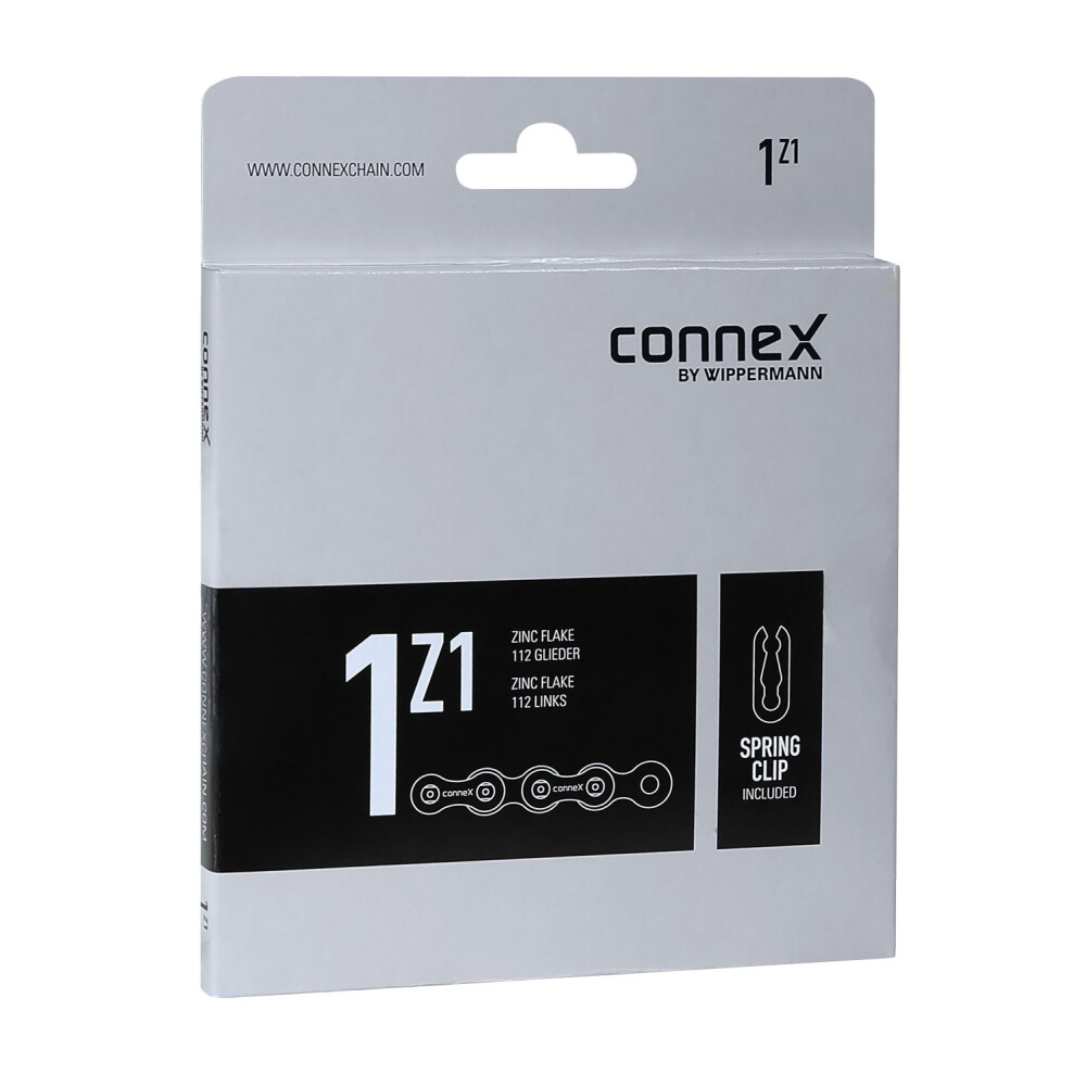 řetěz CONNEX 1Z1 pro single speed, stříbrný