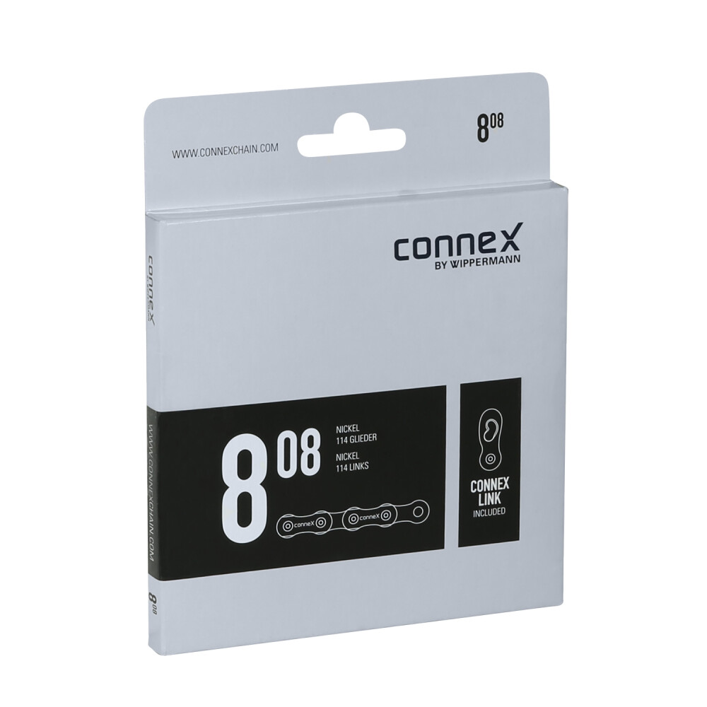 řetěz CONNEX 808 pro 8-kolo, stříbrný
