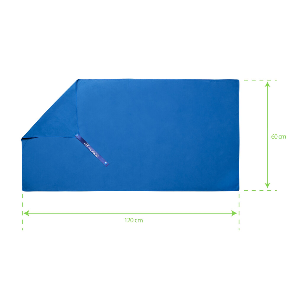 ručník FORCE cestovní 60 x 120 cm, modrý