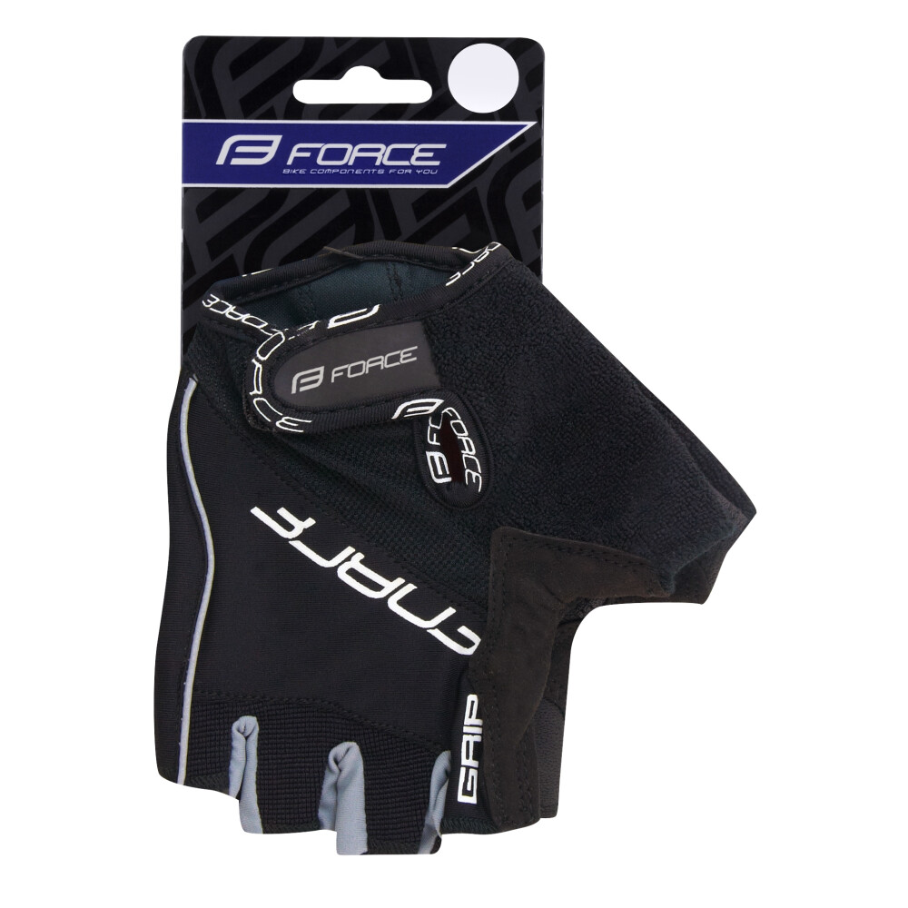 rukavice FORCE GRIP gel, černé