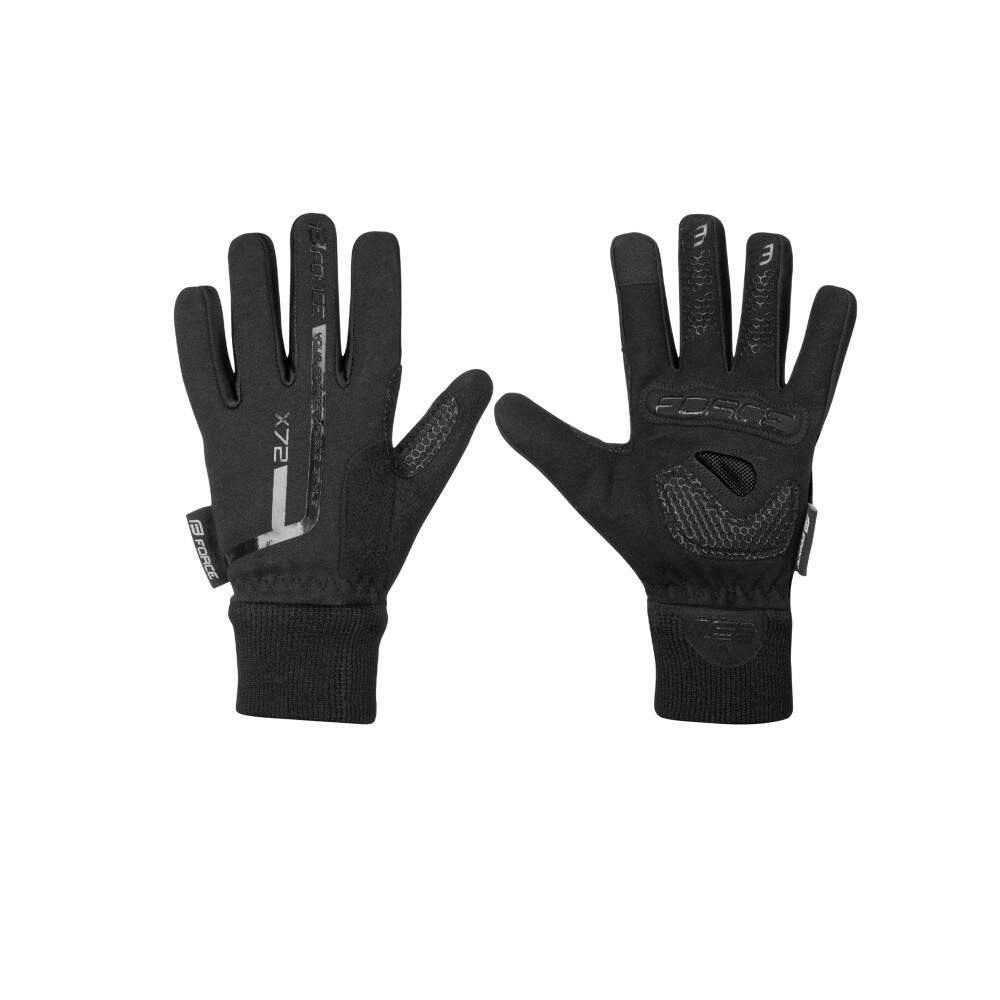 rukavice zimní FORCE KID X72, black
