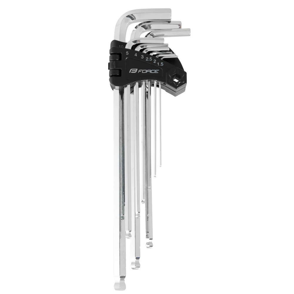 sada 9 šestIhran.klíčů FORCE PROFI 1,5 -10mm+držák