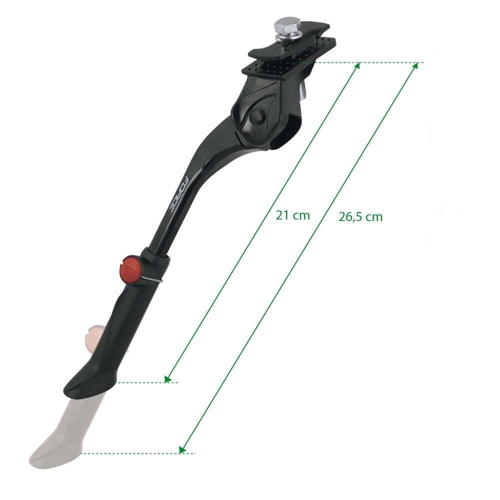 stojan F KID 16-20" Al pod rám + protikus, černý