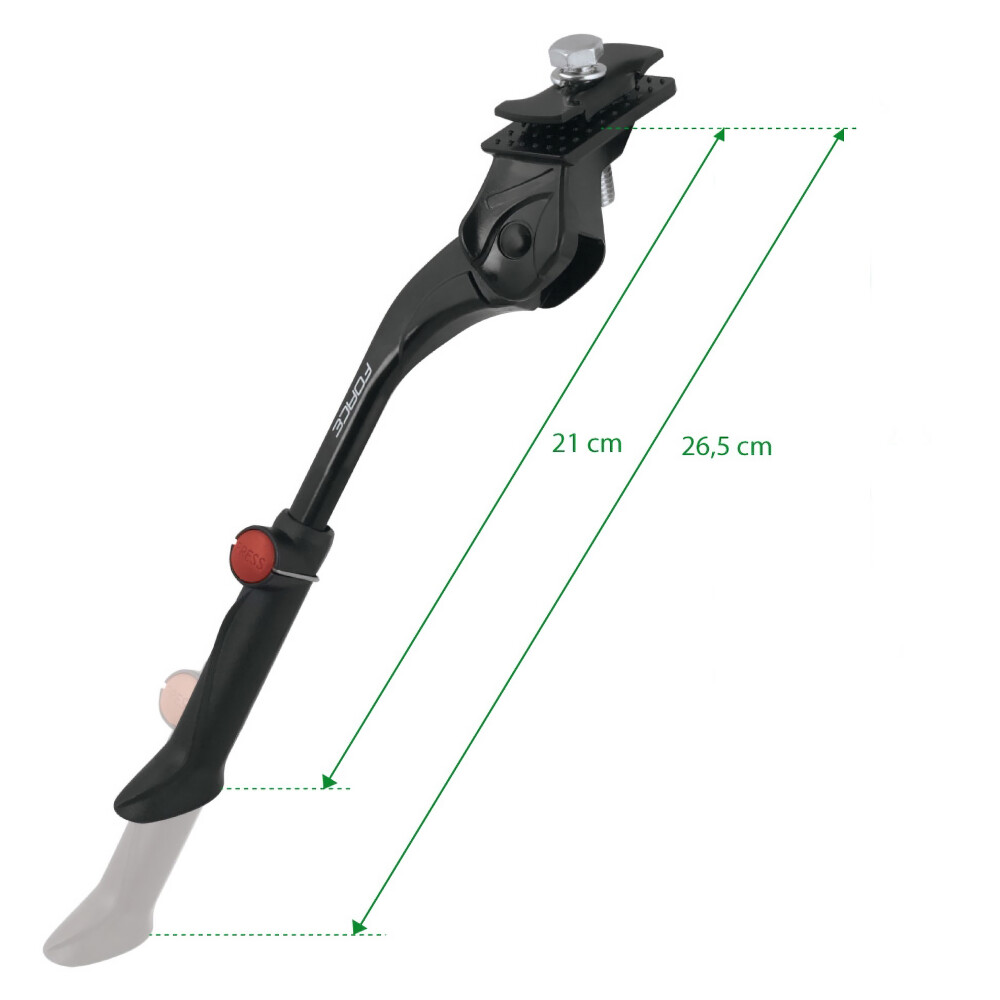 stojánek F KID 16-20" Al pod rám + protikus, černý