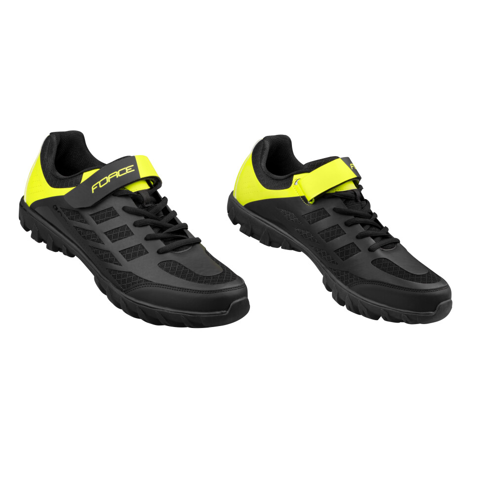 tretry FORCE MTB GO2, černo-fluo