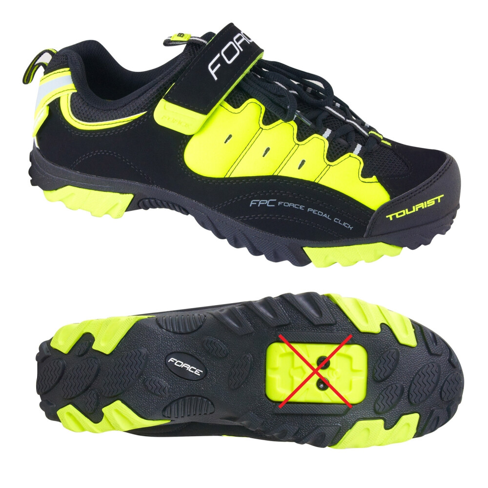 tretry FORCE TOURIST, černo-fluo 40-II.JAKOST