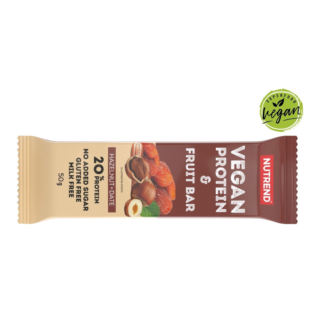 VEGAN PROTEIN FRUIT BAR 50 g ořech+datle-II.jakost