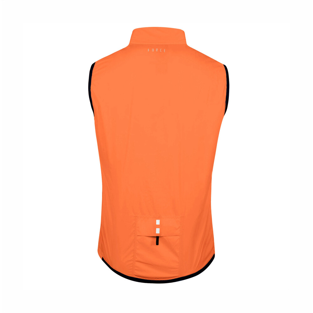 vesta F WINDPRO KID, plná záda, oranžová