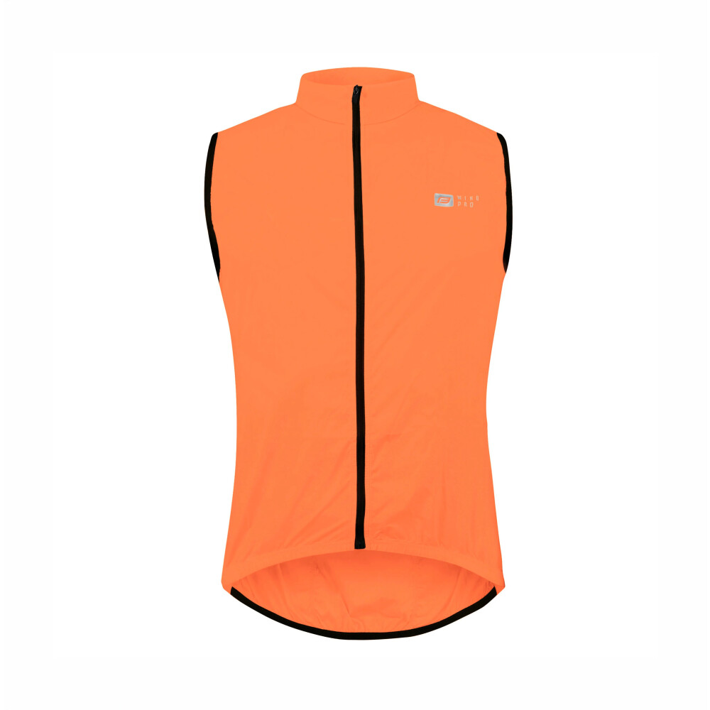 vesta F WINDPRO KID, plná záda, oranžová