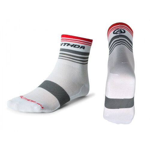 AUTHOR Ponožky ProLite X0 M 38-42 (bílá/šedá/červená)