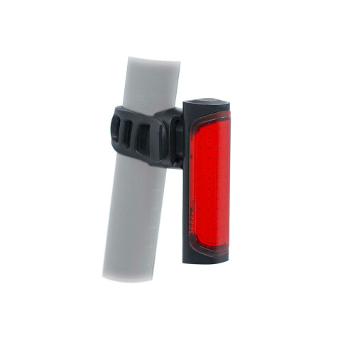 AUTHOR Světlo zad. Pilot Brake USB CobLed 120 lm  (černá/červené-sklo)
