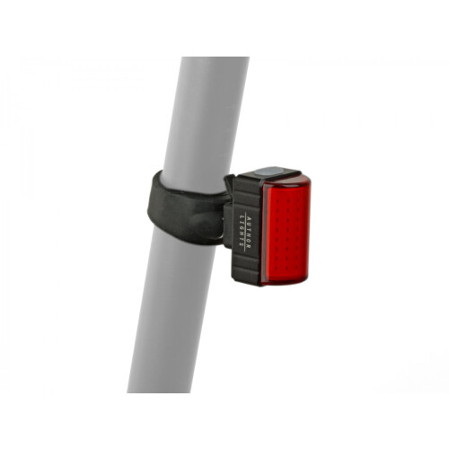 AUTHOR Světlo zad. A-Square USB CobLed 100 lm  (černá/červené-sklo)