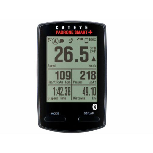 CATEYE Cyklopočítač CAT Padrone Smart+ (SC100B W/SPDCDCHR)  (černá)