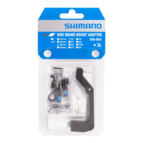 adaptér zadní SHIMANO POST/ STAND 180mm, černý