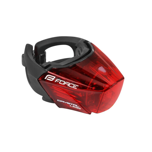 blikačka zadní FORCE CRYSTAL 30LM, 3x LED, USB