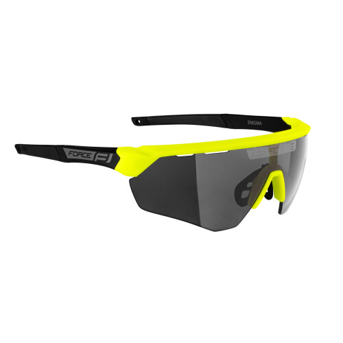 brýle FORCE ENIGMA fluo-černé mat., černé sklo