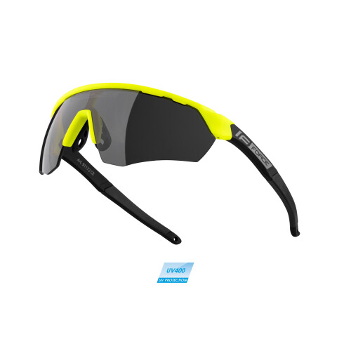 brýle FORCE ENIGMA fluo-černé mat., černé sklo