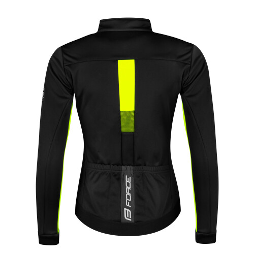 bunda F FROST LADY softshell zimní, černo-fluo