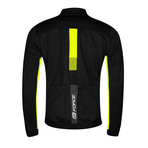 bunda F FROST softshell zimní, černo-fluo