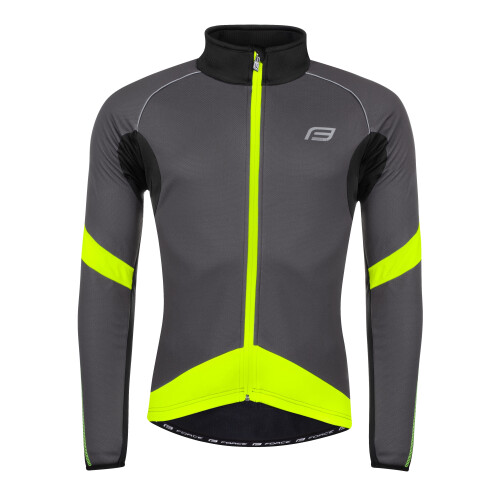 bunda F X70 windster zimní, šedo-černo-fluo