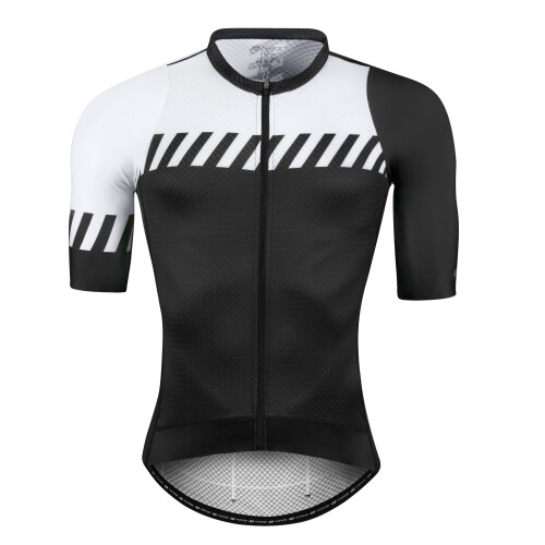 dres F FASHION, krátký rukáv, černo-bílý