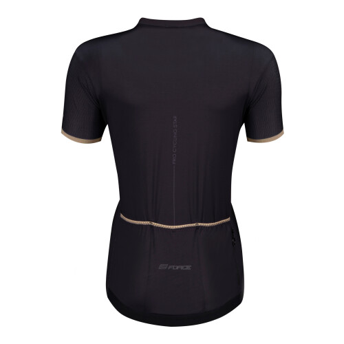 dres F GOLD LADY kr. rukáv, černo-zlatý