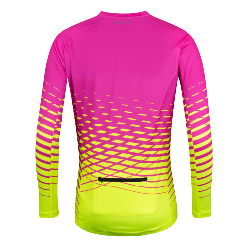 dres F MTB ANGLE LADY dl. rukáv, růžovo-fluo