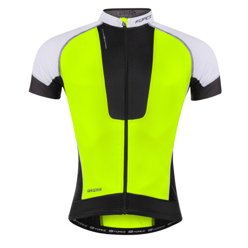 dres FORCE AIR krátký rukáv černo-fluo-bílý