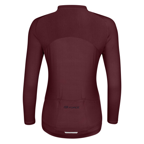dres FORCE CHARM UNI dlouhý rukáv, bordó