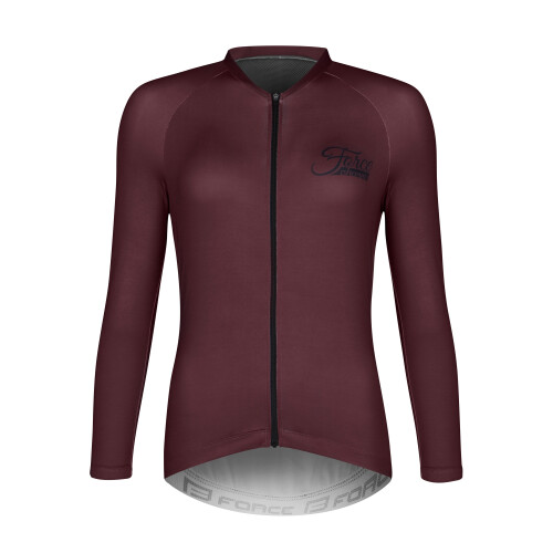 dres FORCE CHARM UNI dlouhý rukáv, bordó