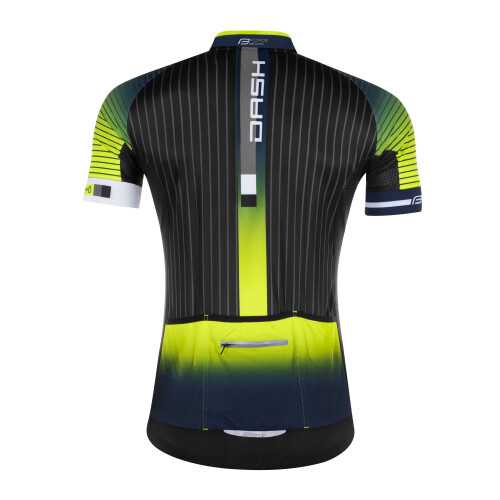 dres FORCE DASH krátký rukáv,modro-fluo-černý