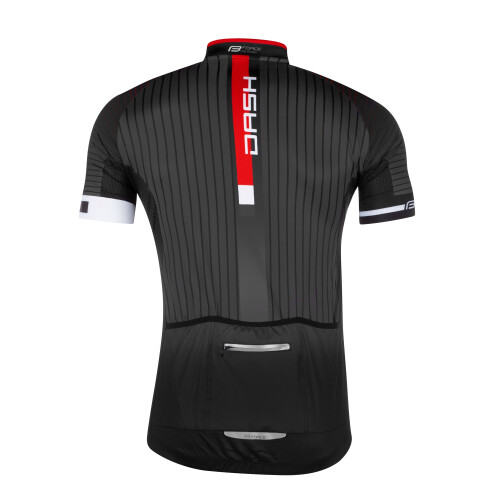 dres FORCE DASH krátký rukáv,šedo-červeno-černý