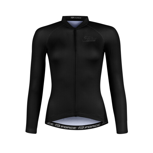 dres FORCE PURE UNI dlouhý rukáv, černý