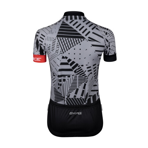 dres FORCE SHARD LADY kr. rukáv, šedo-černý