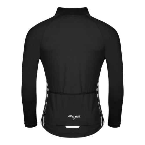 dres FORCE SPIKE dlouhý rukáv, černo-bílý