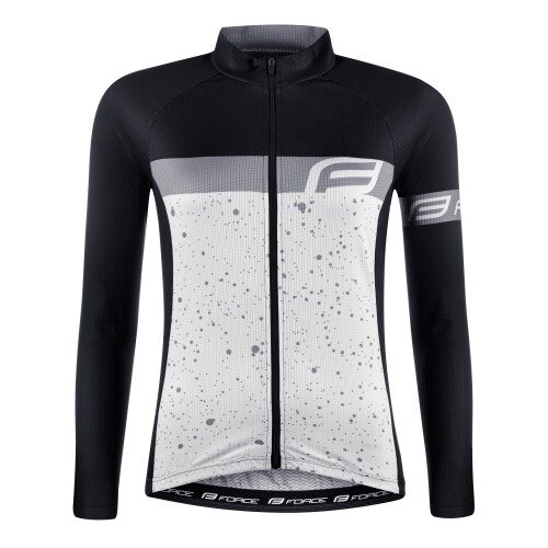 dres FORCE SPRAY LADY dlouhý rukáv, bílo-černý