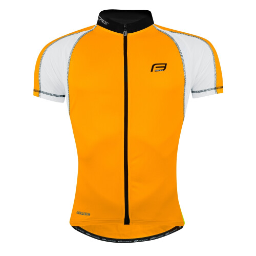dres FORCE T10 krátký rukáv, oranžovo-bílý
