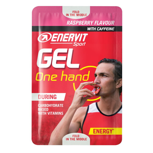 ENERVIT GEL One hand s kofeinem, 12,5ml, malina