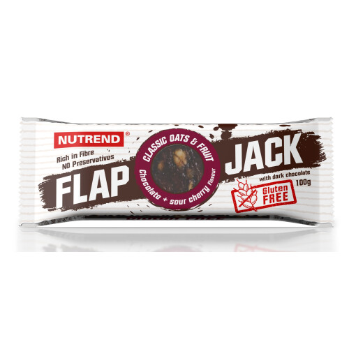 Flapjack, tyčinka, 100g čokoláda+višeň v hoř. čoko