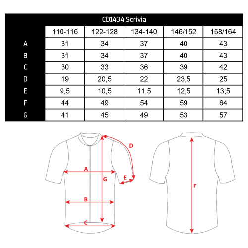 dětský cyklo dres Scrivia 110-116