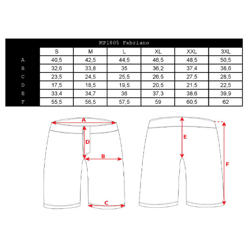 pánské enduro kraťasy Fabriano  3XL