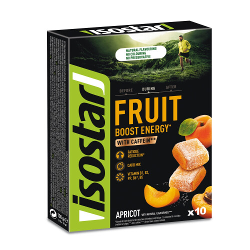 ISOSTAR Energy Fruit Boost, box, 10x10g meruňka