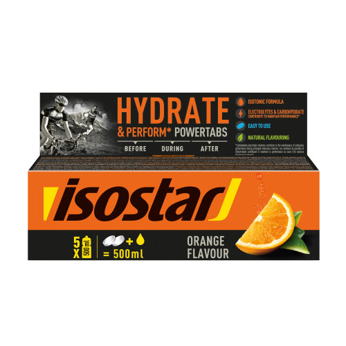 ISOSTAR Powertabs 120g, tuba, 10 tablet pomeranč