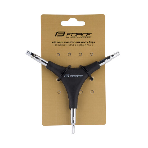 klíč Y šest. FORCE ECO trojstranný 4/ 5/ 6, černý