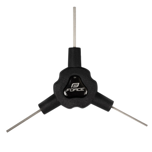 klíč Y šest. FORCE trojstranný 2/ 2,5/ 3 mm, černý