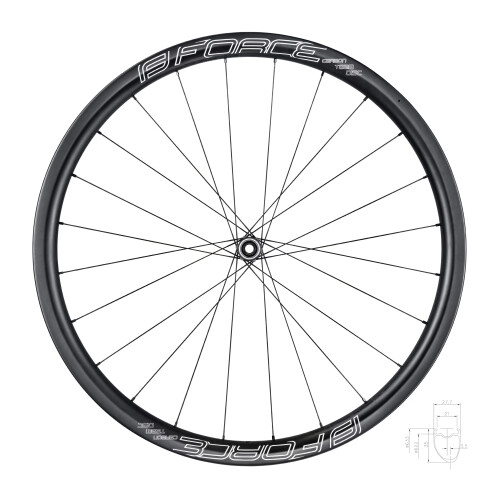 kolo přední siln. F.TEAM SP KARBON DISC 35 plášť.