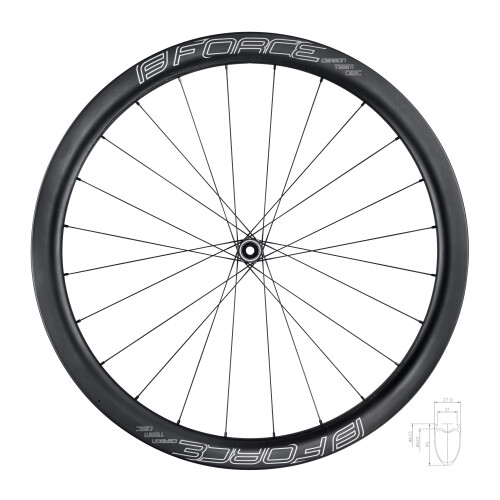kolo přední siln. F.TEAM SP KARBON DISC 45 plášť.